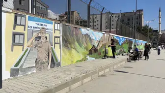 Yüksekova emniyeti doğa ile buluşturan sanat eseriyle süslendi