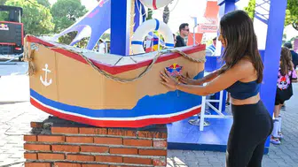 İzmir fuarındaki karton tekne yarışı gençlerin yeteneklerini sergiledi