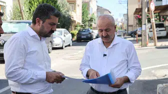 Başkan Büyükgöz yol ve park çalışmalarını yerinde inceledi