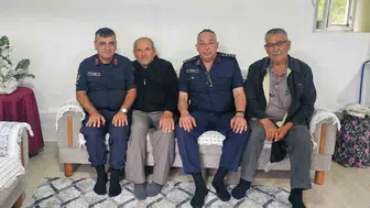 Bilecik'te gazilerle buluşan jandarma komutanı vatan sevdasını dile getirdi