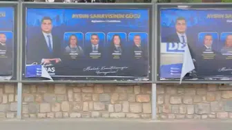 Gökhan Maraş'ın afişlerine saldırı gerçekleştirildi
