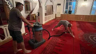 Marmara Adaları'nda cami temizliği kışa hazırlık için başlatıldı