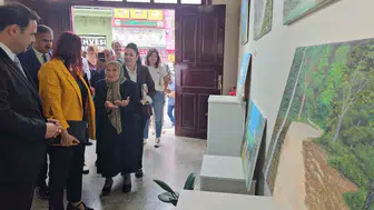 Zonguldaklı 81 yaşındaki sanatçı Şahinde Ermiş ikinci sergisini açtı