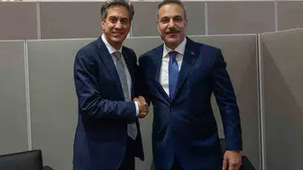 Bakan Fidan, İngiliz mevkidaşı Miliband ile New York'ta görüştü