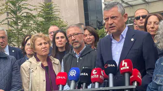 Özgür Özel, 10 Ekim Gar davası için Sıhhiye Adliyesi'nde