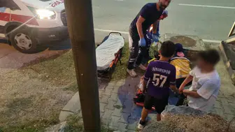Sinop'ta üst geçit merdiveninde düşen çocuk hastaneye kaldırıldı