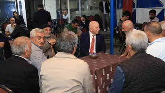 Erzurum'da saha incelemeleri çay sohbetiyle taçlandı