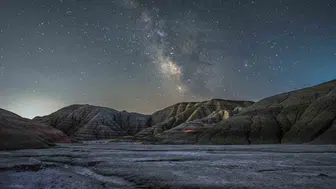 Mihalıççık'ta 8 saatlik gece serüveni: Samanyolu ve Ayın buluşması