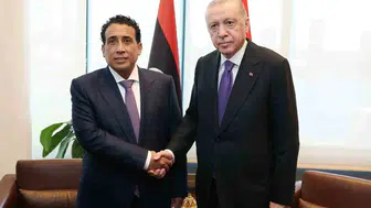 Cumhurbaşkanı Erdoğan, Libya Başkanlık Konseyi Başkanı el-Menfi ile görüştü