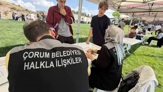 Çorum Belediyesi, üniversite öğrencilerini kampüste karşıladı