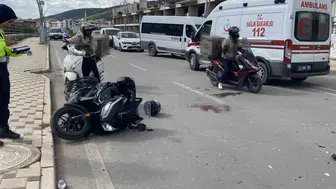 Kocaeli'de motosiklet kazası: sürücü ağır yaralandı