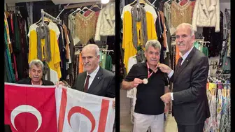 Kıbrıs Maratonu öncesi Bursalı Veteran atlete anlamlı ziyaret