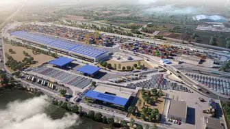 Karabük TSO heyeti, intermodal lojistik merkezi Railport'u inceledi