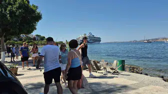 Bodrum'a gelen kruvaziyerlerle dolu gün: 2 bin 484 turist ve 1256 mürettebat
