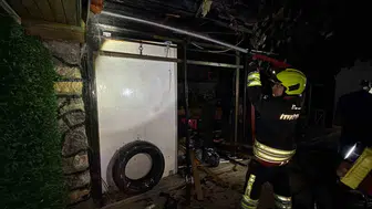 Bolu'da ikiz villanın bahçesinde çıkan yangın kontrol altına alındı