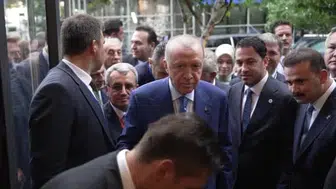 Cumhurbaşkanı Erdoğan New York'ta Taşkın Pastanesi'ni ziyaret etti