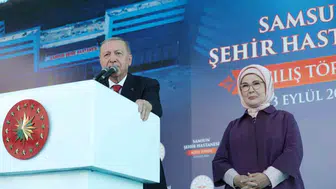 Cumhurbaşkanı Erdoğan'a samsun'da sıcak karşılamalar