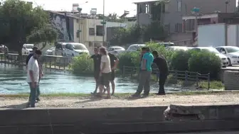 Adana'da serinlemek için sulama kanalına giren kişi kayboldu