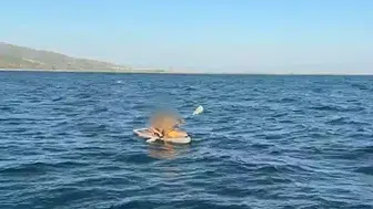 Aydın'da kürek sörfünde tehlike anı: Sahil Güvenlik hızla müdahale etti