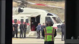 Cumhurbaşkanı Erdoğan, İstanbul Havalimanı açılışına helikopterle ulaştı