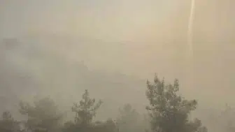 Bursa itfaiyesi, Kumluca'daki orman yangınına müdahale ediyor