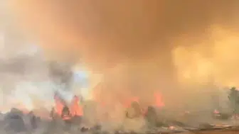 Yahyalı'da orman yangını olağanüstü müdahale ile kontrol altına alınmaya çalışılıyor