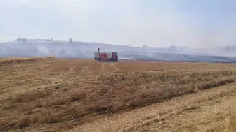 Saraykent'te anız ateşi alev alev yaktı: 150 dönüm otluk alan zarar gördü