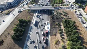 TEM Otoyolu'nda seyir halindeki tır alev aldı, trafik durma noktasına geldi