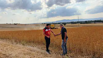 Çavdarhisar’da aspir hasadı tamamlandı: Üreticilere bereketli sezon dileği