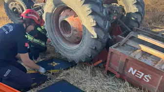 Balıkesir'de traktör ile otomobil çarpıştı: 2 yaralı