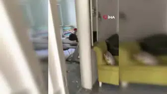 Gaziantep'te deprem sonrası evin tavanında çökme meydana geldi