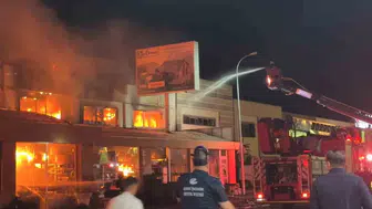 Eskişehir'de sanayi sitesindeki yangın paniğe neden oldu