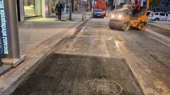 Zincirlikuyu Caddesi'ndeki rögar kapakları yenilendi