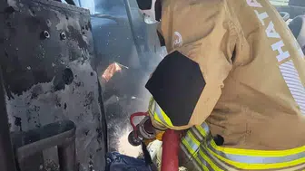 Hatay'da otobüste çıkan yangın itfaiye tarafından kontrol altına alındı
