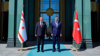 Cumhurbaşkanı yardımcısı Yılmaz, KKTC başbakanı Üstel ile önemli görüşme gerçekleştirdi