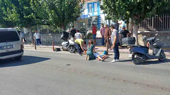 Aydın’da panik fren nedeniyle meydana gelen kazada 1 kişi yaralandı