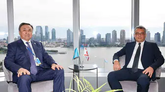 Kktc Cumhurbaşkanı Erhürman, Tdt Genel Sekreteri Ömüraliyev ile görüştü