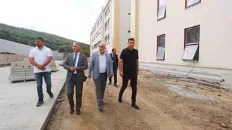 Canik Fen Lisesi inşaatında sona gelindi