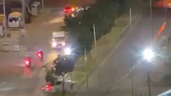Siverek'te gece yarısı gerçekleşen polisiye kovalamaca anbean kaydedildi