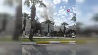 Ayvalık'ta kızgın yağa su dökülünce yangın çıktı