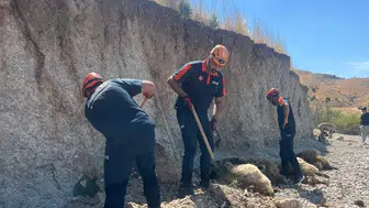 Adıyaman'da toprak kaymasında 6 küçükbaş hayvan telef oldu