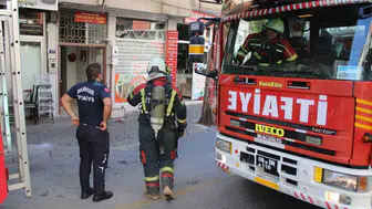 Efeler'de doğalgaz kaçağı nedeniyle bina tahliye edildi