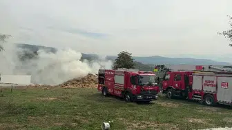 Düzce'de besi çiftliğinde yangın kontrol altına alındı
