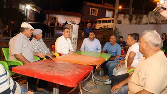 Başkan Arıcı, Şenköy’de kahvehaneleri ziyaret etti