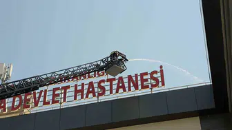Hatay'da hastanede yangın tatbikatı gerçeği aratmadı