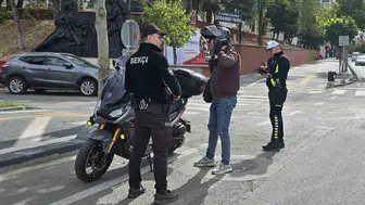 Hayrabolu'da motosiklet sürücülerine yönelik denetim yapıldı