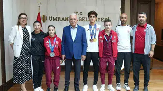 Ümraniye Belediyesi sporcuları uluslararası başarılarıyla gururlandırdı
