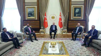 Cumhurbaşkanı Erdoğan, Irak temsilcisini Külliye'de ağırladı