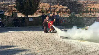 Fethiye huzurevi personeline yangın güvenliği eğitimi verildi