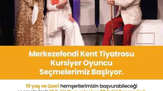 Merkezefendi Kent Tiyatrosu’nda yeni dönem kurs ve seçmelere başvurular açık